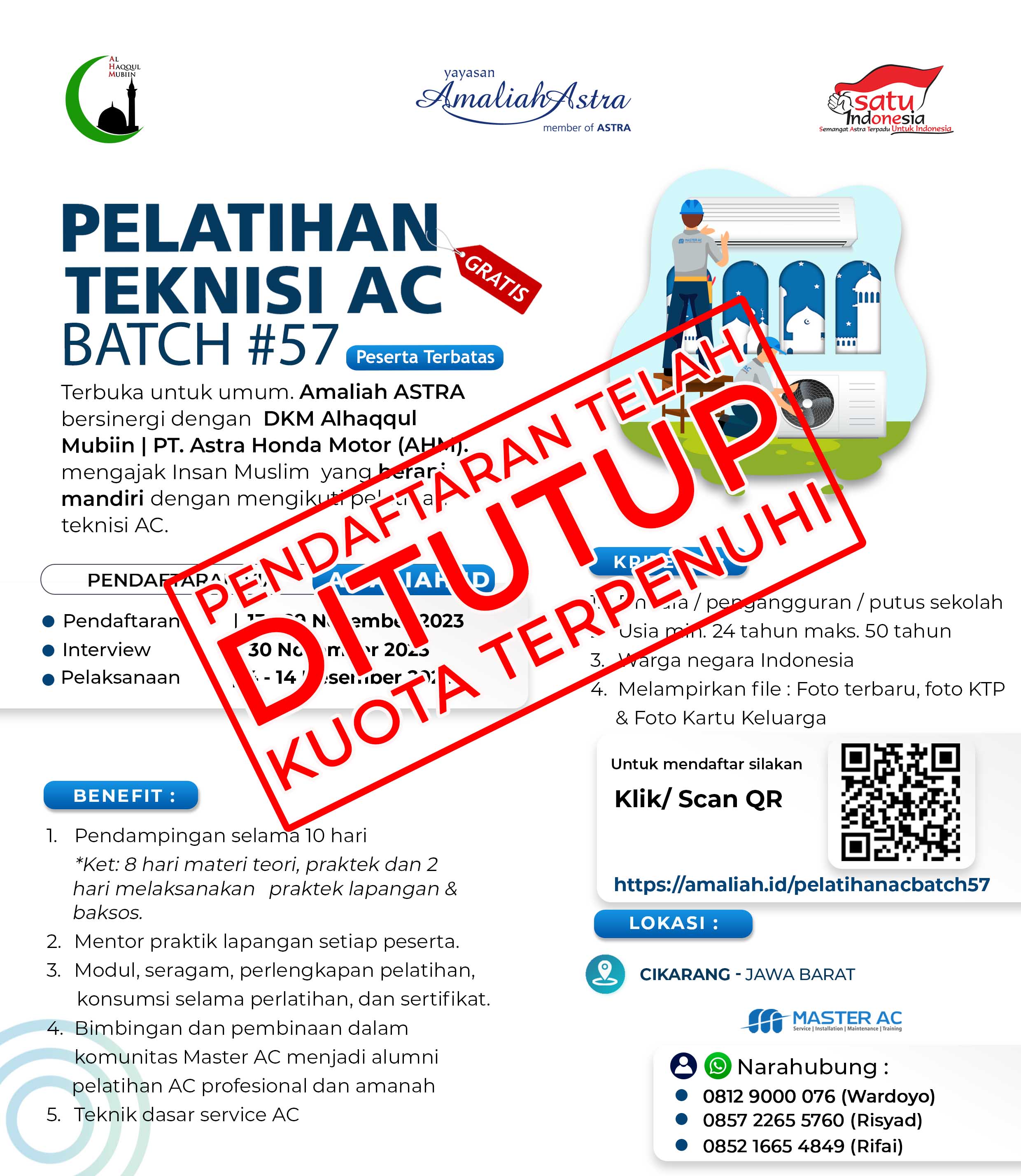 Pelatihan Teknisi Ac Batch Cikarang Amaliah Id